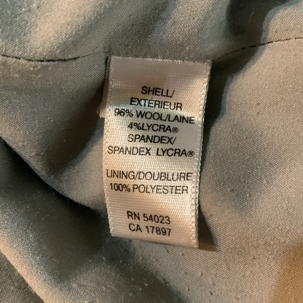 Banana Republic Lined Gray Midi Skirt Zipper Size 8 - Picture 7 of 8
